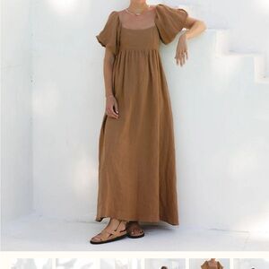 French Riviera Linen Dress